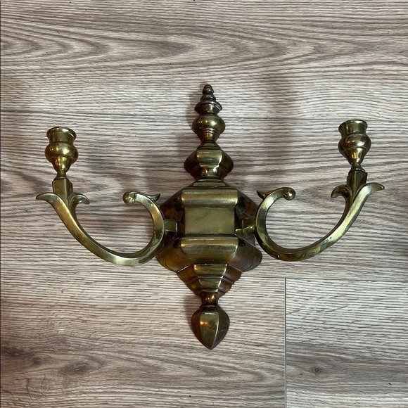 Vintage Elegant Brass Wall Sconces Set of 2 The Import Collection India - Picture 2 of 12